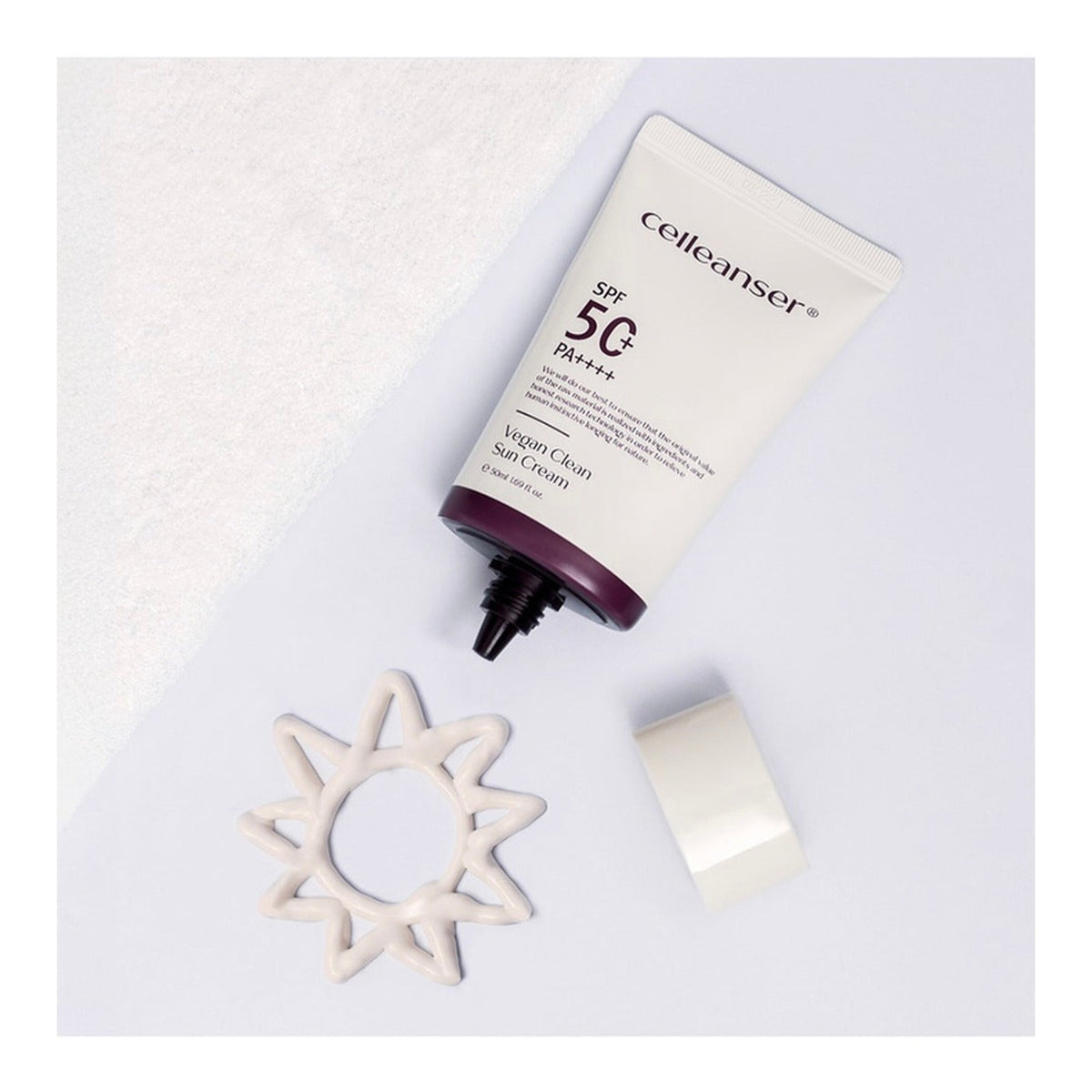 Celleanser Vegan Clean Sun Cream (SPF 50+ PA ++++) 50ml ürün görseli