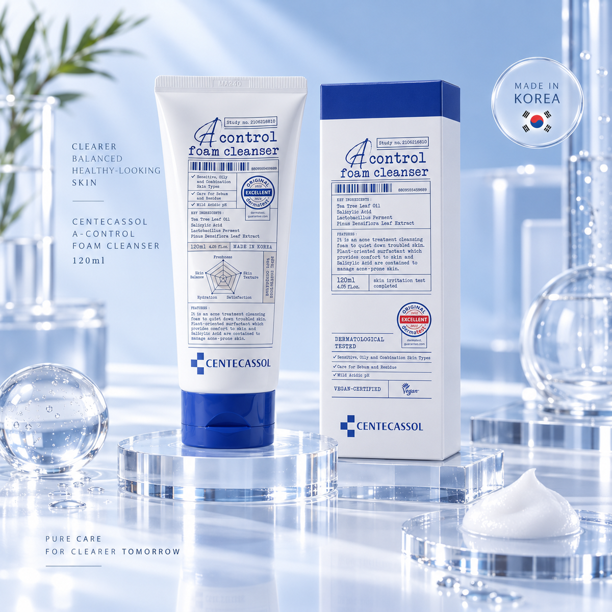 Centecassol A-Control Foam Cleanser 120ml