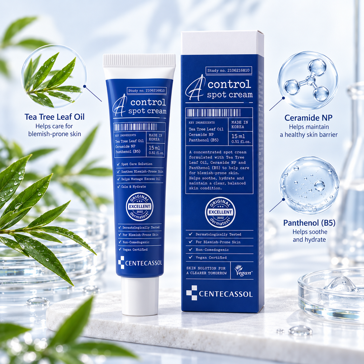 Centecassol A-Control Spot Cream 15ml